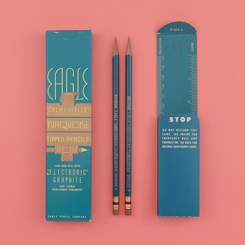 Vintage Eagle Turquoise Tipped Pencil