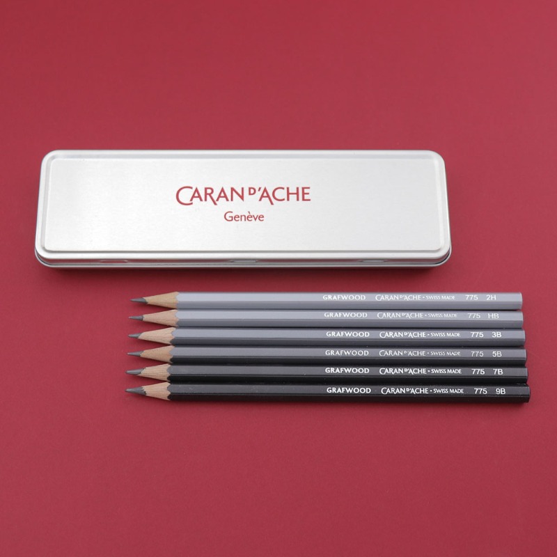 CARAN D’ACHE GRAFWOOD 775 Set of 6 Pencils